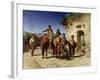 Gypsy Family on the Road, c.1861-Achille Zo-Framed Giclee Print