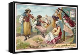 Gypsy Fiddlers-null-Framed Stretched Canvas