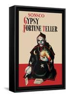 Gypsy Fortune Teller Bank-null-Framed Stretched Canvas