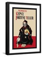 Gypsy Fortune Teller Bank-null-Framed Art Print