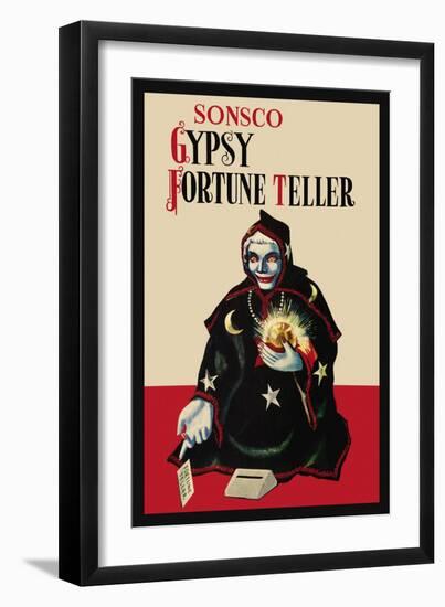 Gypsy Fortune Teller Bank-null-Framed Art Print