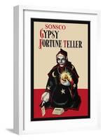 Gypsy Fortune Teller Bank-null-Framed Art Print