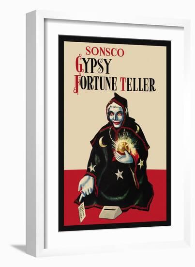 Gypsy Fortune Teller Bank-null-Framed Art Print