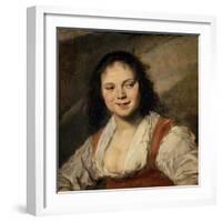 Gypsy Girl, c.1628-30-Frans Hals-Framed Giclee Print