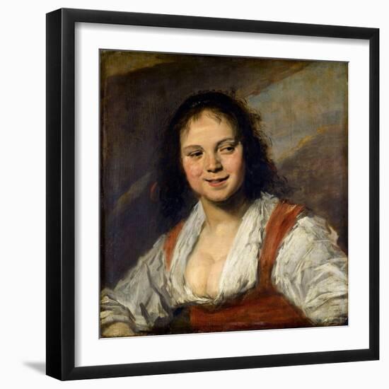 Gypsy Girl (La Bohémienn)-Frans I Hals-Framed Giclee Print