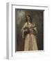 Gypsy Girl with Mandolin, c.1870-Jean-Baptiste-Camille Corot-Framed Giclee Print