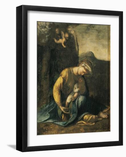 Gypsy Girl-Antonio Allegri Da Correggio-Framed Giclee Print