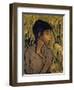 Gypsy in Profile, Lithograph-Otto Mueller-Framed Giclee Print