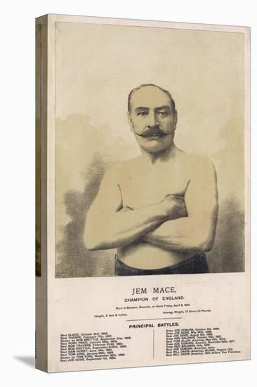 Gypsy Jem Mace (1831 - 1910), English Champion and known as the "Father of Modern Boxing"-null-Stretched Canvas