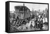 Gypsy Life: an Encampment Near Latimer Road, Notting Hill, 1879-null-Framed Stretched Canvas