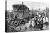 Gypsy Life: an Encampment Near Latimer Road, Notting Hill, 1879-null-Stretched Canvas