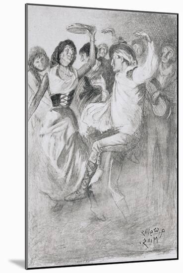 Gypsy Marriage Dance, from the Zincali by George Barrow (1803-81), Published in London, 1923-Arthur Wallis Mills-Mounted Giclee Print