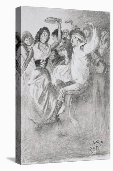 Gypsy Marriage Dance, from the Zincali by George Barrow (1803-81), Published in London, 1923-Arthur Wallis Mills-Stretched Canvas