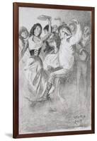 Gypsy Marriage Dance, from the Zincali by George Barrow (1803-81), Published in London, 1923-Arthur Wallis Mills-Framed Giclee Print