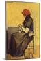 GYPSY SITTING ON A CHAIR WEAVING. ISIDRO NONELL. PRIVATE COLLECTION, SEVILLA, SEVILLE, SPAIN-ISIDRO NONELL-Mounted Poster