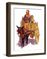 "Gypsy Wagon,"May 2, 1936-Henry Soulen-Framed Giclee Print