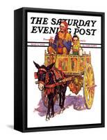 "Gypsy Wagon," Saturday Evening Post Cover, May 2, 1936-Henry Soulen-Framed Stretched Canvas