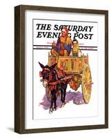 "Gypsy Wagon," Saturday Evening Post Cover, May 2, 1936-Henry Soulen-Framed Giclee Print