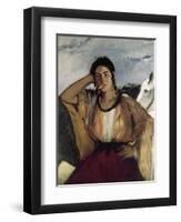 Gypsy with a Cigarette-Edouard Manet-Framed Premium Giclee Print