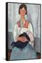 Gypsy Woman with Baby, 1919-Amedeo Modigliani-Framed Stretched Canvas