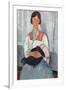 Gypsy Woman with Baby, 1919-Amedeo Modigliani-Framed Giclee Print