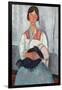 Gypsy Woman with Baby, 1919-Amedeo Modigliani-Framed Giclee Print