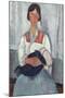 Gypsy Woman with Baby, 1919-Amedeo Modigliani-Mounted Art Print