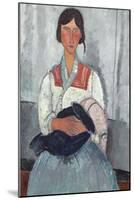 Gypsy Woman with Baby, 1919-Amedeo Modigliani-Mounted Art Print