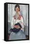 Gypsy Woman with Baby, 1919-Amedeo Modigliani-Framed Stretched Canvas