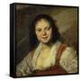 Gypsy Woman-Frans Hals-Framed Stretched Canvas