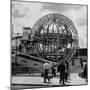 Gyro Globe Ride: Metal Monster Simultaneously Spins and Tilts Victims at Coney Island-Andreas Feininger-Mounted Photographic Print