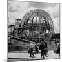 Gyro Globe Ride: Metal Monster Simultaneously Spins and Tilts Victims at Coney Island-Andreas Feininger-Mounted Photographic Print