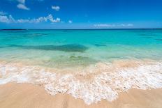 Beautiul Sandy Beach with Turqoise Se Water and Blue Sky-Gyula Gyukli-Mounted Premium Photographic Print