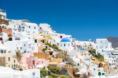 Cable Car in  Fira in Santorini, Greece-Gyuszko-Photographic Print