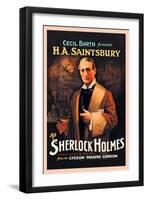 H. A. Saintsbury as Sherlock Holmes-null-Framed Art Print