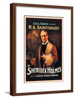 H. A. Saintsbury as Sherlock Holmes-null-Framed Art Print