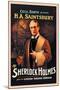 H. A. Saintsbury as Sherlock Holmes-null-Mounted Art Print