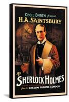 H. A. Saintsbury as Sherlock Holmes-null-Framed Stretched Canvas