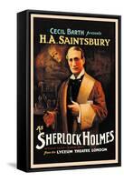 H. A. Saintsbury as Sherlock Holmes-null-Framed Stretched Canvas