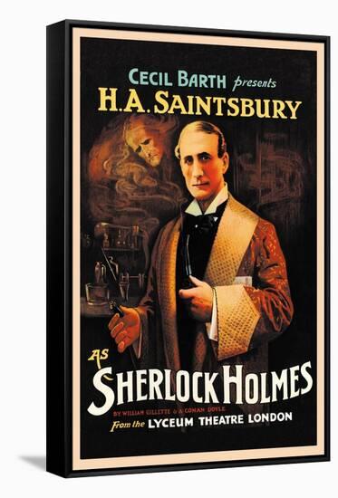 H. A. Saintsbury as Sherlock Holmes-null-Framed Stretched Canvas