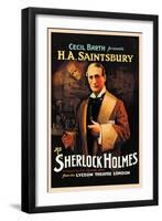 H. A. Saintsbury as Sherlock Holmes-null-Framed Art Print