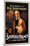 H. A. Saintsbury as Sherlock Holmes-null-Mounted Art Print