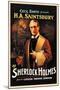 H. A. Saintsbury as Sherlock Holmes-null-Mounted Art Print