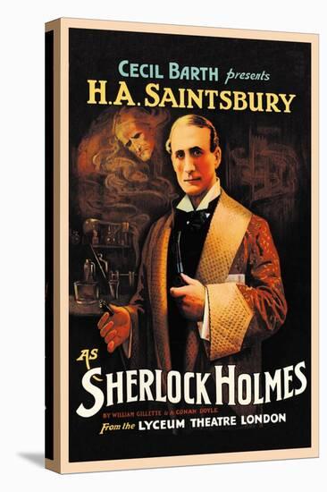 H. A. Saintsbury as Sherlock Holmes-null-Stretched Canvas