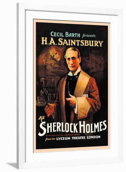 H. A. Saintsbury as Sherlock Holmes-null-Framed Art Print