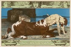 Centaur Dies Struck by a Hunter's Arrow-H. Anetsberger-Art Print