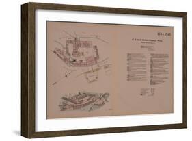 H.B. Smith Machine Company's Works, Smithville, Burlington, NJ, Hexamer General Survey, 1881-Ernest Hexamer-Framed Giclee Print