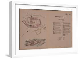 H.B. Smith Machine Company's Works, Smithville, Burlington, NJ, Hexamer General Survey, 1881-Ernest Hexamer-Framed Giclee Print