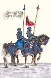 German Knights in Horseback in Procession-H. Burkmair-Laminated Art Print