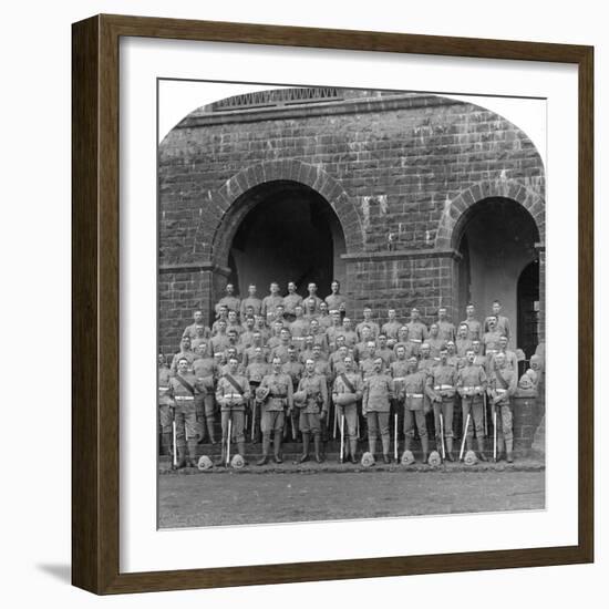 H Company, Royal Warwickshire Regiment, Belgaum, India, 1900s-Underwood & Underwood-Framed Giclee Print